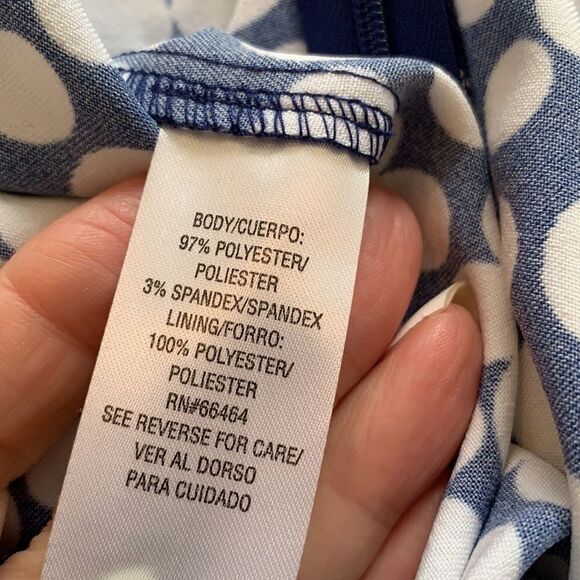 NWT Amanda Lane navy & white shift dress - Picture 8 of 9